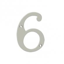 Deltana RN4-6U15 - 4'' Numbers, Solid Brass