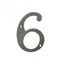 Deltana RN4-6U15A - 4'' Numbers, Solid Brass