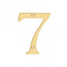 Deltana RN4-7 - 4'' Numbers, Solid Brass