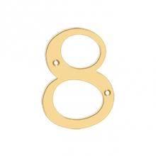 Deltana RN4-8 - 4'' Numbers, Solid Brass