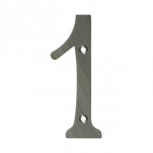 Deltana RN6-1U15A - 6'' Numbers, Solid Brass