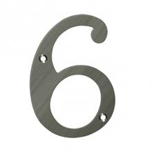 Deltana RN6-6U15 - 6'' Numbers, Solid Brass