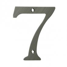 Deltana RN6-7U15A - 6'' Numbers, Solid Brass