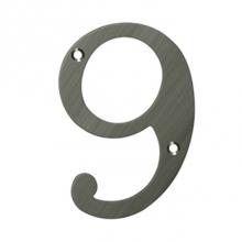 Deltana RN6-9U15A - 6'' Numbers, Solid Brass