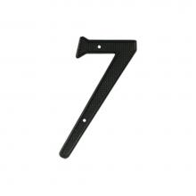 Deltana RNZ4-7 - 4'' Numbers Zinc Die-Cast, Black