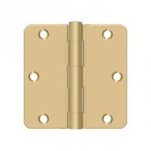 Deltana S35R4BK4 - 3-1/2'' x 3-1/2'' x 1/4'' Radius Hinge, Residential Thickness