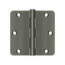 Deltana S35R4N15A - 3-1/2'' x 3-1/2'' x 1/4'' Radius Hinge, Residential Thickness