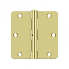 Deltana S35R4N3 - 3-1/2'' x 3-1/2'' x 1/4'' Radius Hinge, Residential Thickness
