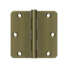 Deltana S35R4N5 - 3-1/2'' x 3-1/2'' x 1/4'' Radius Hinge, Residential Thickness