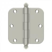 Deltana S35R515-BT - 3-1/2'' x 3-1/2'' x 5/8'' Radius Hinge, w/ Ball Tips