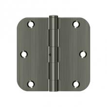 Deltana S35R5N15A - 3-1/2'' x 3-1/2'' x 5/8'' Radius Hinge, Residential Thickness