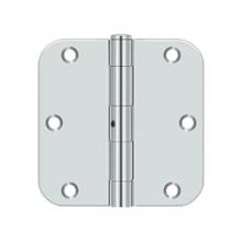 Deltana S35R5N26 - 3-1/2'' x 3-1/2'' x 5/8'' Radius Hinge, Residential Thickness