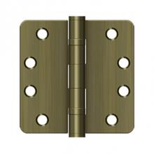 Deltana S44R4HDB5 - 4'' x 4'' x 1/4'' Radius Hinge, HD, Ball Bearings