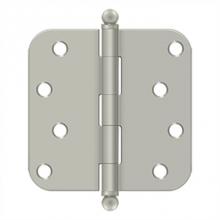 Deltana S44R515-BT - 4'' x 4'' x 5/8'' Radius Hinge, w/ Ball Tips