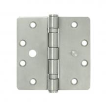 Deltana SS45R4SBU32D - Stainless Steel Hinge 4 1/2 X 4 1/2 X 1/4R Bb Sec., Brushed Stainless Steel