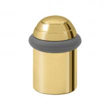 Deltana UFBD5000CR003 - Round universal Floor Bumper Dome Cap 2-1/8'', Solid Brass