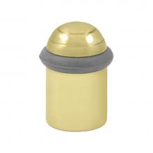 Deltana UFBD5000U3 - Round universal Floor Bumper Dome Cap 2-1/8'', Solid Brass