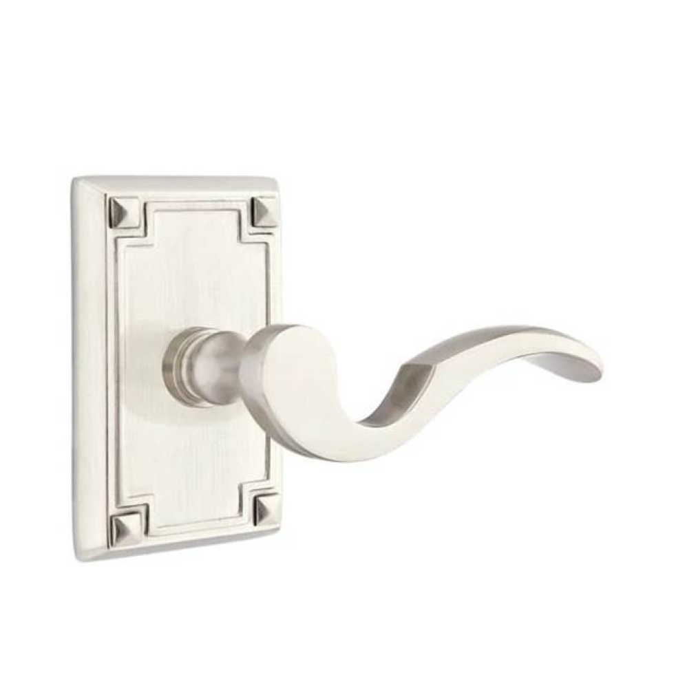 Privacy, Arts and Crafts Rectangular Rosette, Cortina Lever, RH, US15