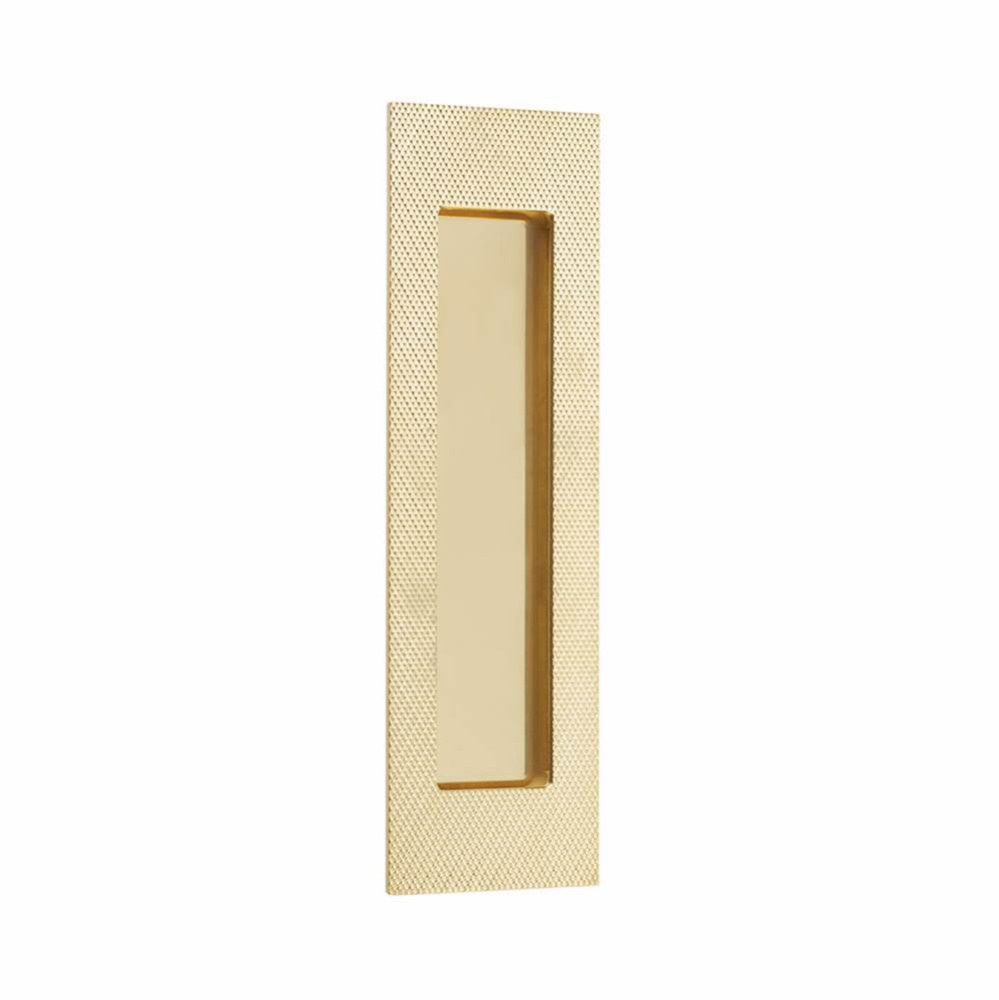Modern Rectangular, 7'' Knurled Flush Pulls with plain pocket, US3NL