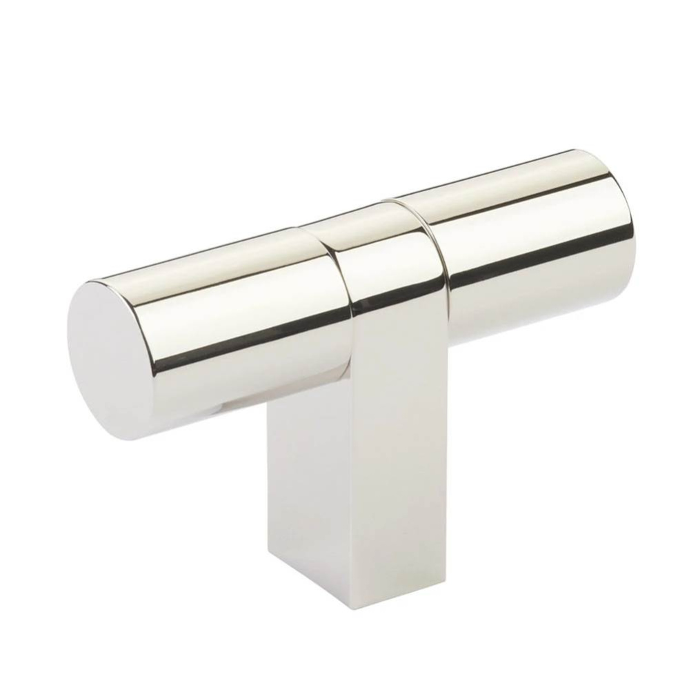 Select Cabinet T-Knob 3-1/8'' overall, Rectangular Bar Stem US14, Smooth Bar US14