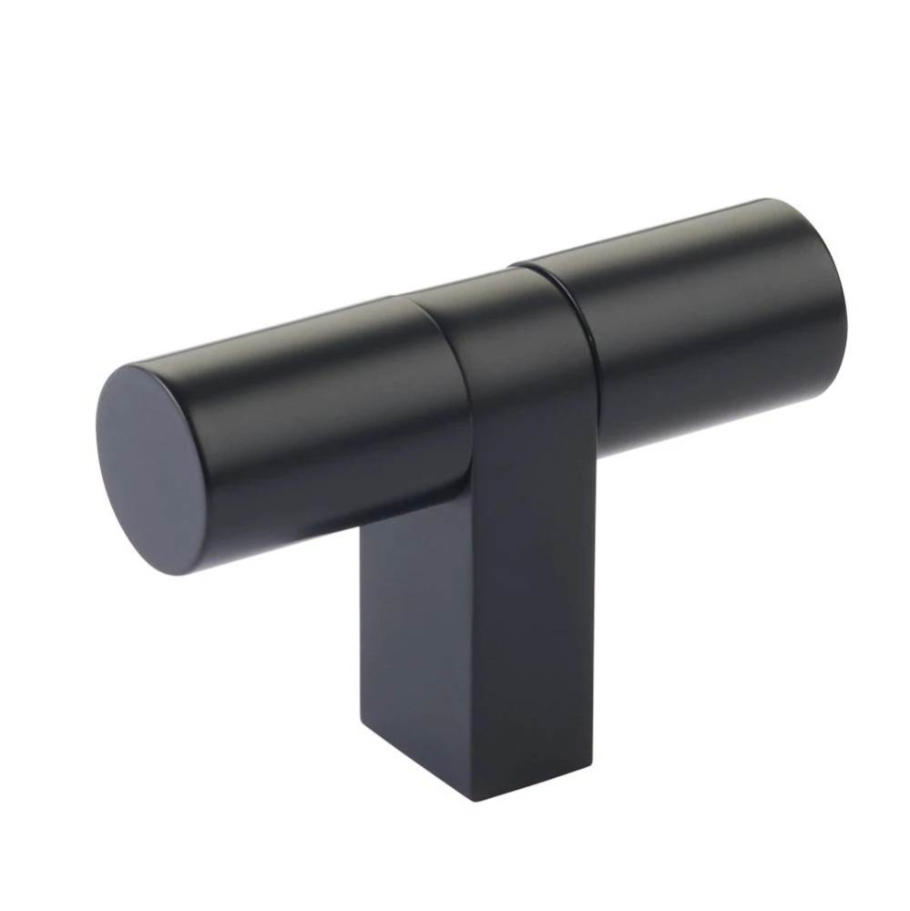 Select Cabinet T-Knob 3-1/8'' overall, Rectangular Bar Stem US19, Smooth Bar US19