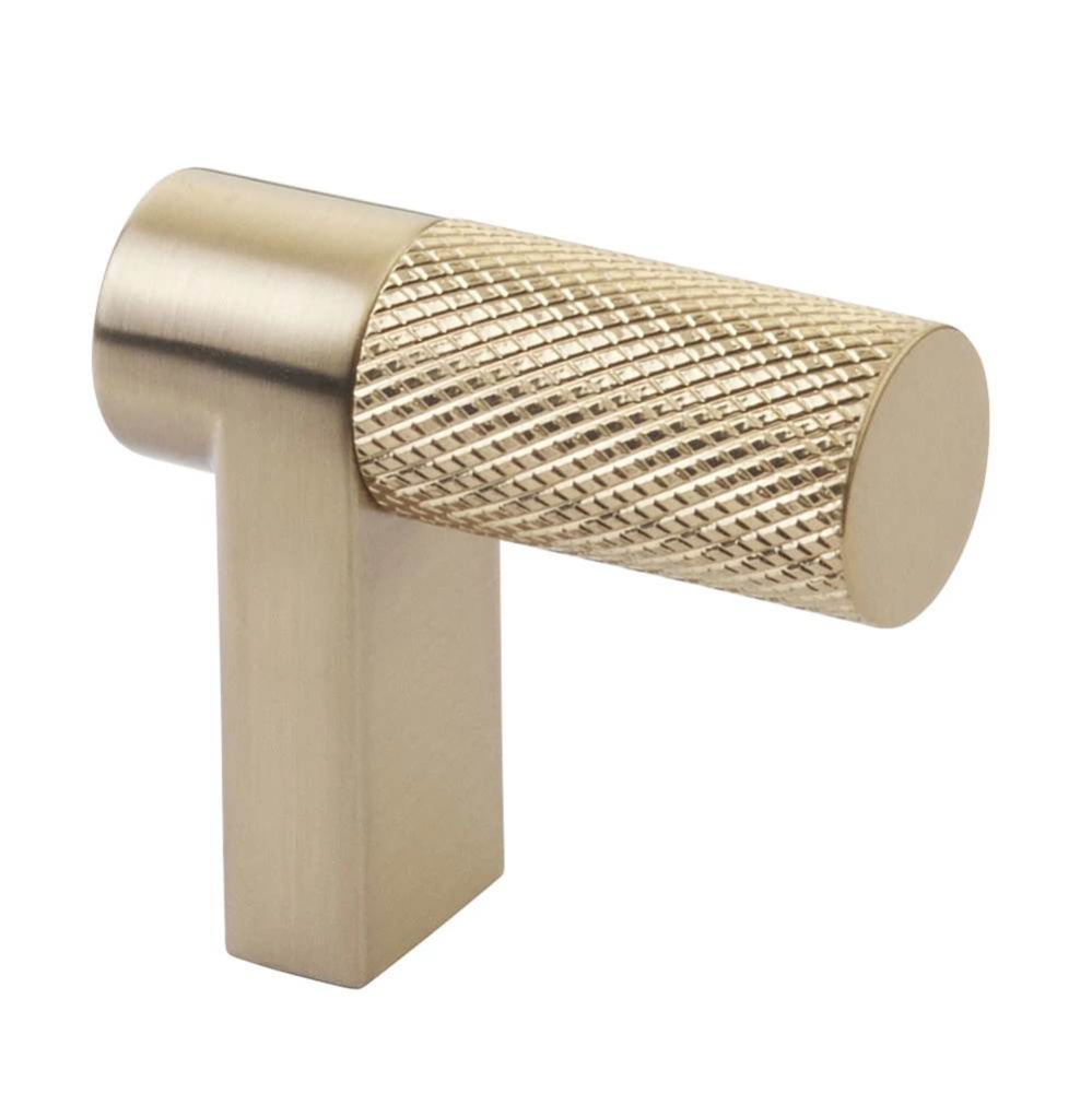 Select Cabinet Finger Pull 1-1/2'' overall, Rectangular Stem US4, Knurled Bar US4