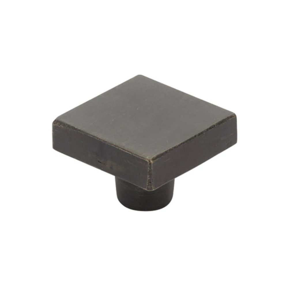 Rustic Modern Square Knob, 1-5/8'', MB
