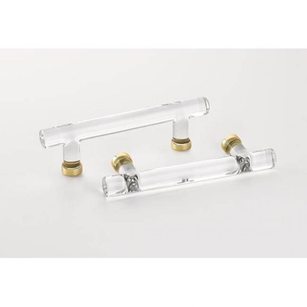 Crystal Bar Pull, 4'' C-C, US10B