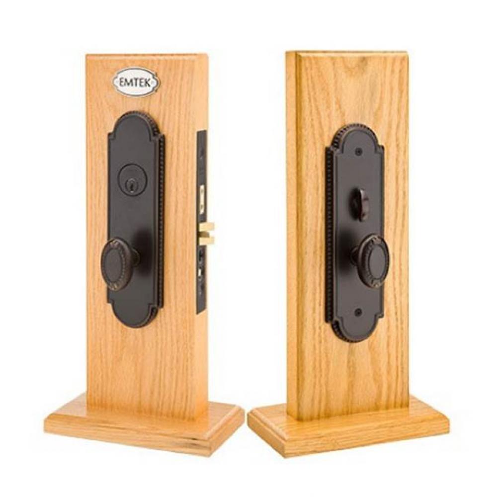 Knob x Knob Entryset, F20, Hamilton Mortise, 2-3/4 Backset, Ribbon and Reed Knob, RH, US15A