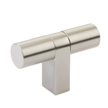 Emtek 86657.RCBUS15.SMUS15 - Select Cabinet T-Knob 3-1/8'' overall, Rectangular Bar Stem US15, Smooth Bar US15