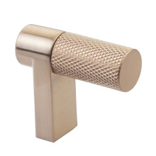 Emtek 86658.RECSCU.KNSCU - Select Cabinet Finger Pull 1-1/2'' overall, Rectangular Stem Satin Copper, Knurled Bar S