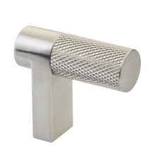 Emtek 86658.RECUS15.KNUS15 - Select Cabinet Finger Pull 1-1/2'' overall, Rectangular Stem US15, Knurled Bar US15