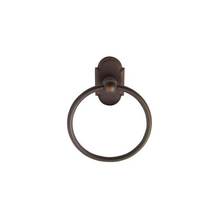 Emtek 260106US10B - Brass TowelRing, Hammered Rosette, 6-7/8'', US10B