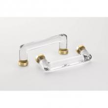 Emtek 86725US15A - Crystal Pull, 4'' C-C, US15A