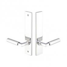 Emtek 13B2SFLHUS3NL - Multi Point C3, Non-Keyed Passage, Modern Style, 2'' x 10'', Santa Fe Lever, L