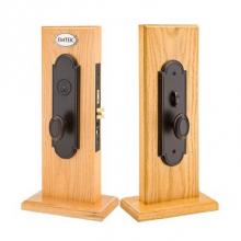 Emtek F20350475RBKRHUS15A - Knob x Knob Entryset, F20, Hamilton Mortise, 2-3/4 Backset, Ribbon and Reed Knob, RH, US15A