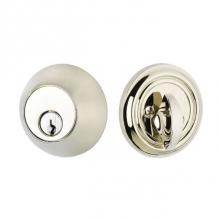 Emtek W8350US14 - Weiser Keyway, DeadBlt, Dbl, Brass, US14