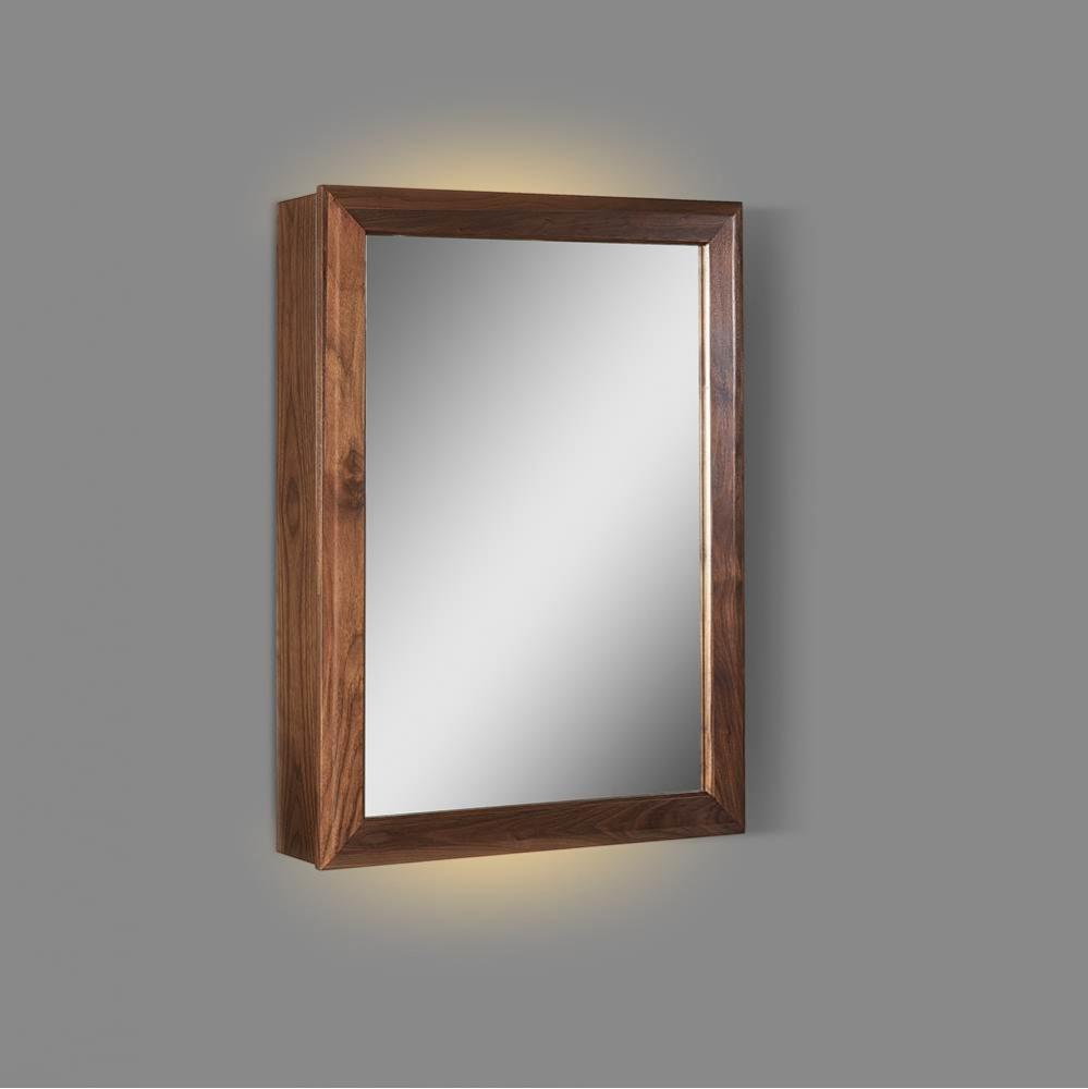 M4 20'' LED Medicine Cabinet - right - Natural Walnut