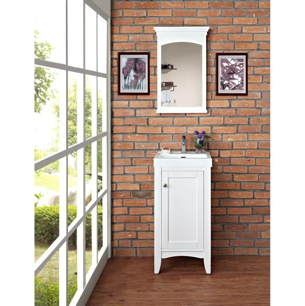 Shaker Americana 18x16'' Vanity - Polar White