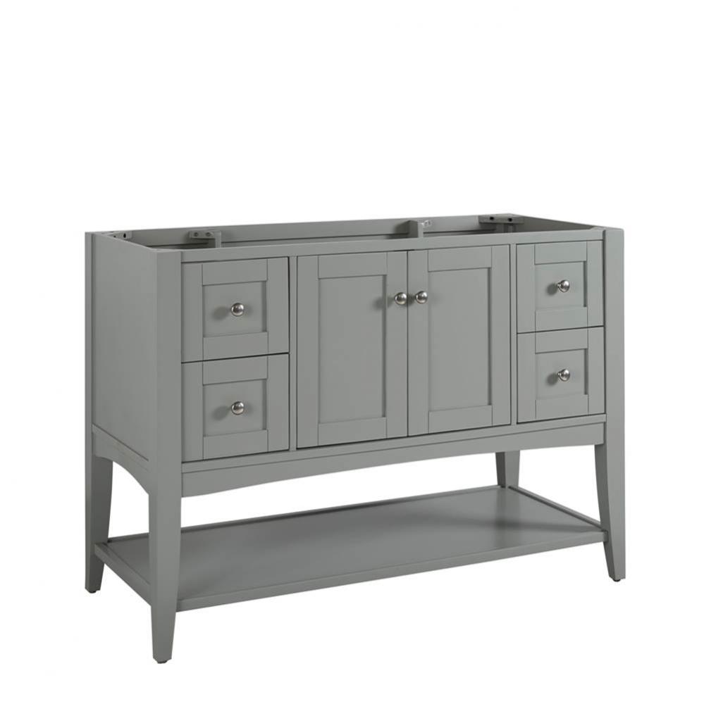 Shaker Americana 48'' Open Shelf Vanity - Light Gray