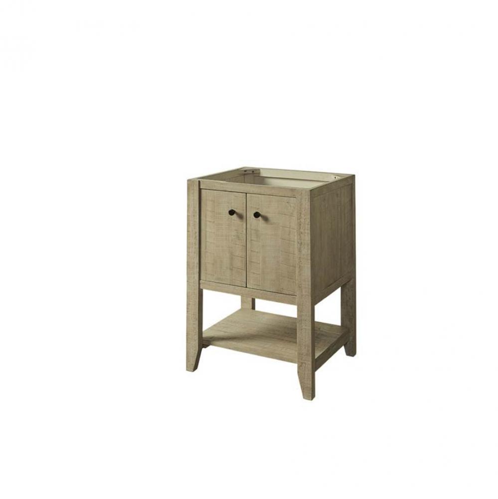 River View 24'' Open Shelf Vanity - Toasted Almond