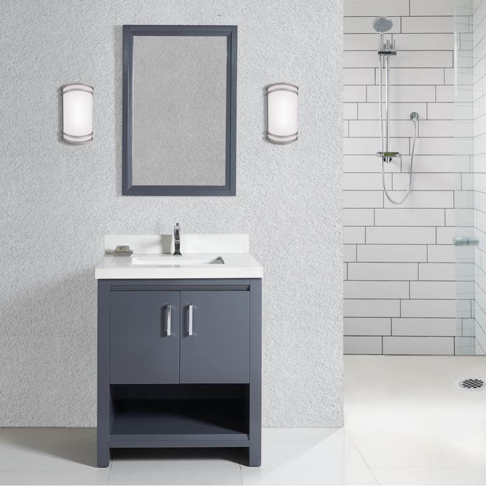 Studio One 30'' Vanity In Glossy Pewter