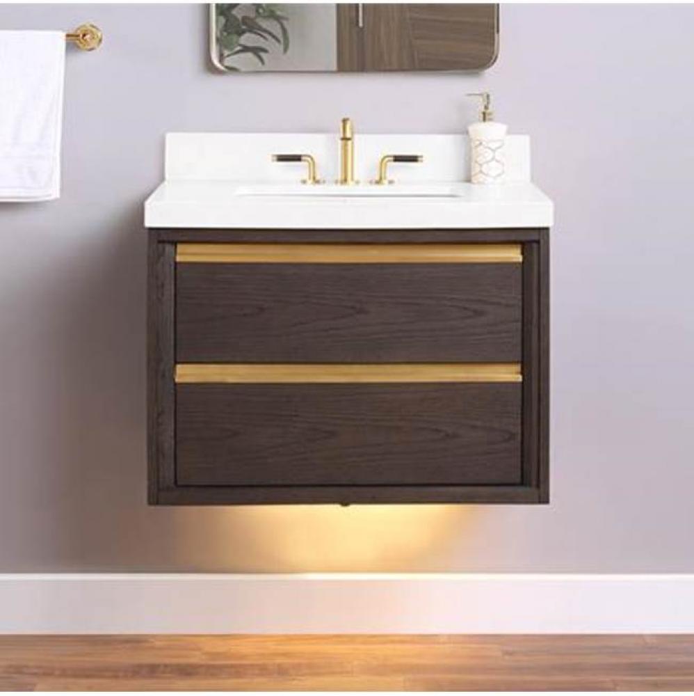 Ambassador 36'' Wall Mount Vanity - Burnt Chocolate