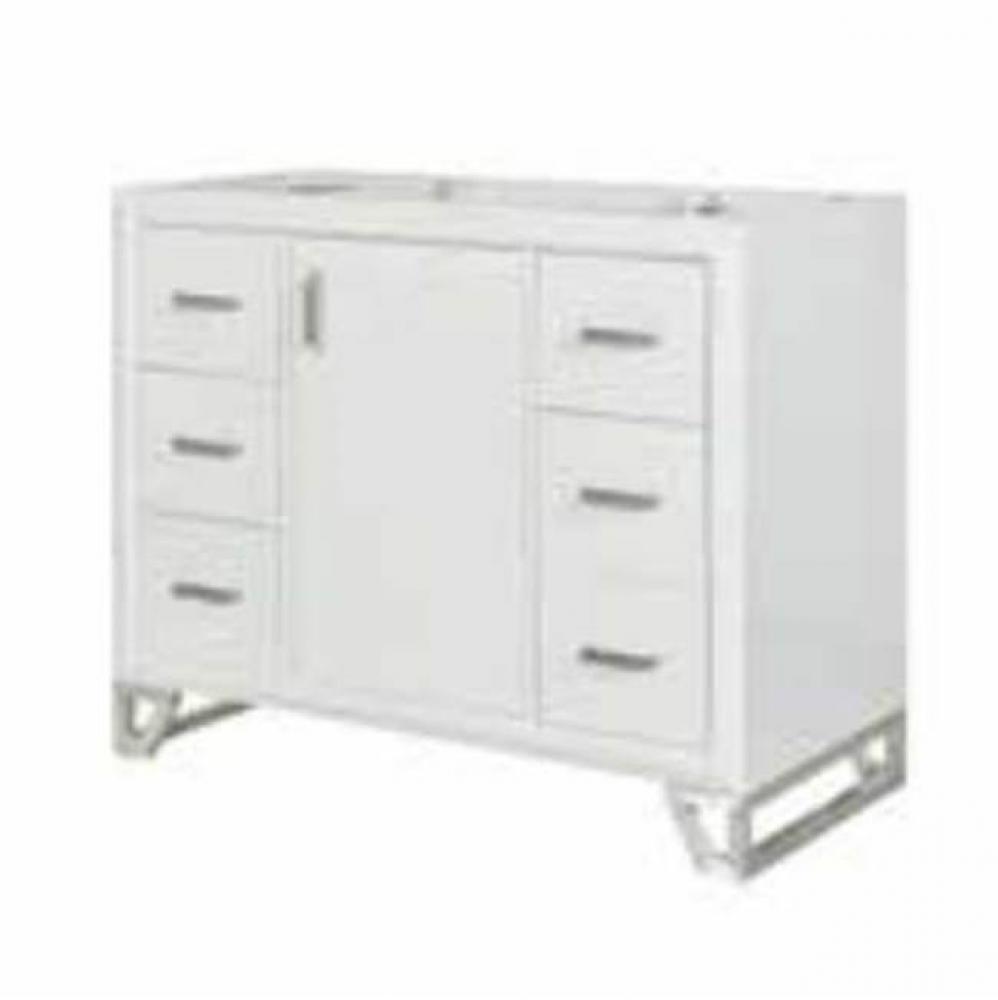 Revival 42'' Vanity In Glossy Med Gray