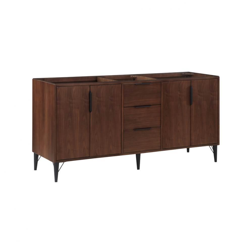 Grand Central 72'' Double Bowl Vanity - Natural Walnut