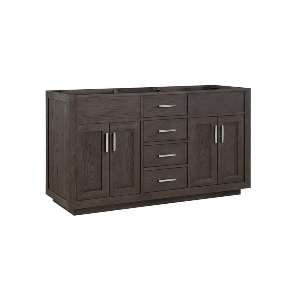 Brookings 60'' Double Bowl Vanity - Burnt Chocolate