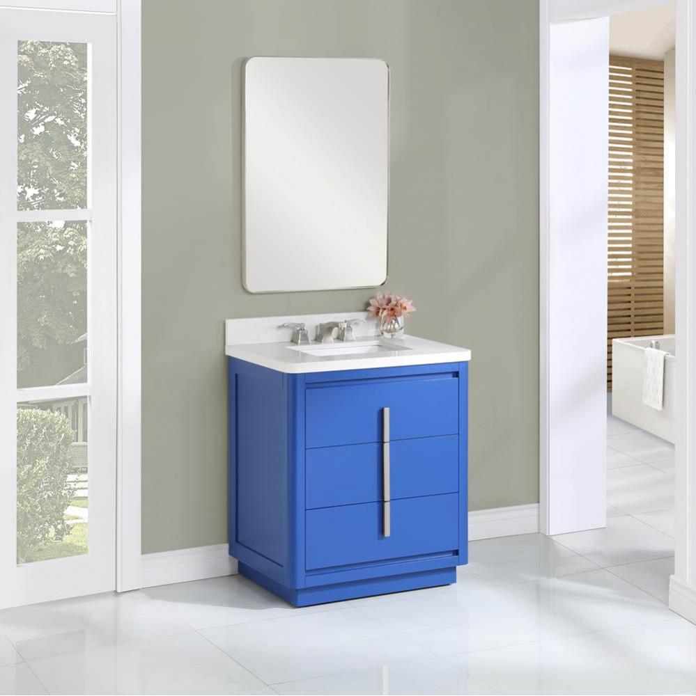Design Studio 30'' Vanity, Top & Sink Set - Classic Blue
