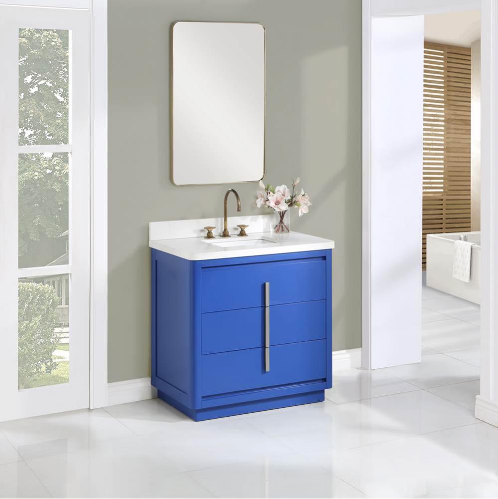 Design Studio 36'' Vanity, Top & Sink Set - Classic Blue