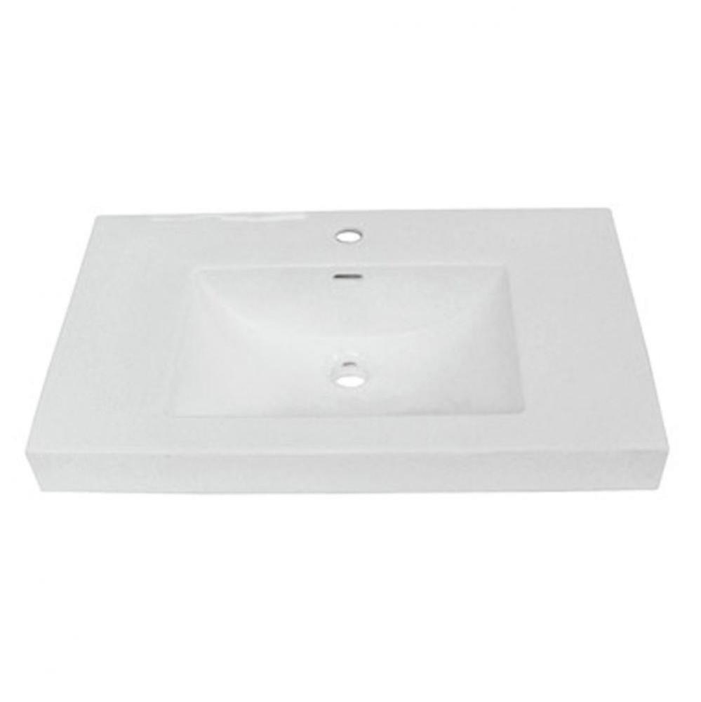 30x18'' White Ceramic Sink