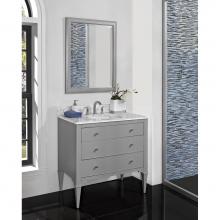 Fairmont Designs 1510-V36 - Charlottesville w/Nickel 36'' Vanity - Light Gray